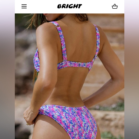 NWT Bright capri bikini size M - Picture 2 of 7